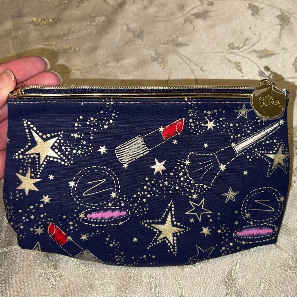 Estee Lauder Cosmetic bag Galaxy print Blue